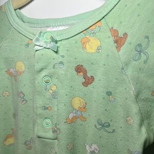 Vintage Precious Moments Bundler Gown Hand Mitts Puppies Lambs Bows 0/6months